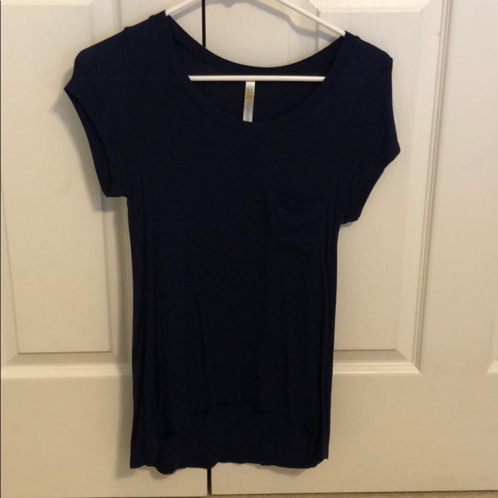 Navy Blue Essential Top with Pocket